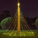 Luz Estrella Cascada y 2 platos navidad