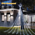 Luz Estrella Cascada Led Multicolor y 2 platos navidad o 2 tapetes